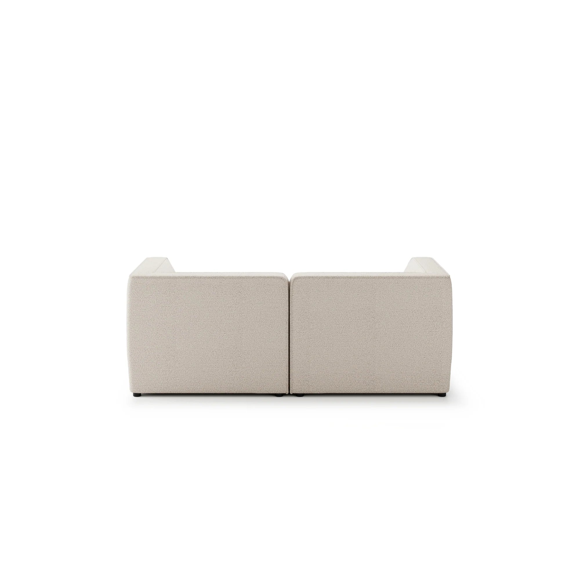 Designer 2‑Sitzer Sofa Hugg modular in Bouclé