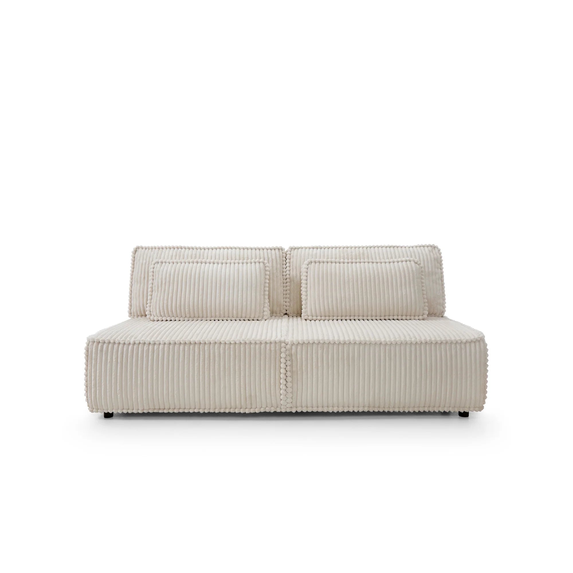 Designer Sofa Komma mit Schlaffunktion & Bettkasten in Cord