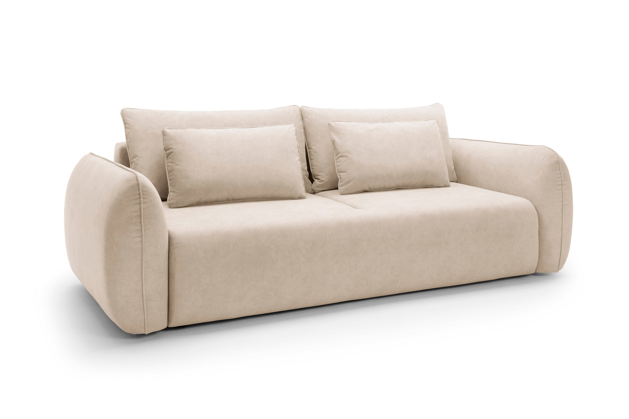 Designer Maloy Sofa  mit Schlaffunktion & Bettkasten in Samt