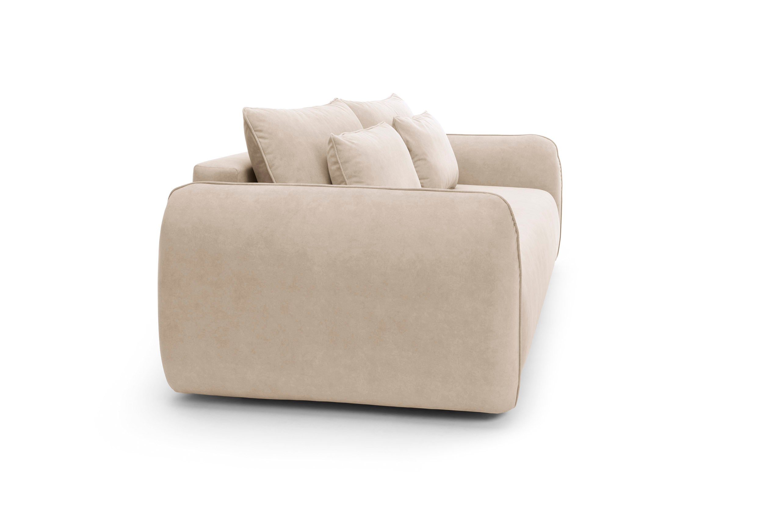Designer Maloy Sofa  mit Schlaffunktion & Bettkasten in Samt