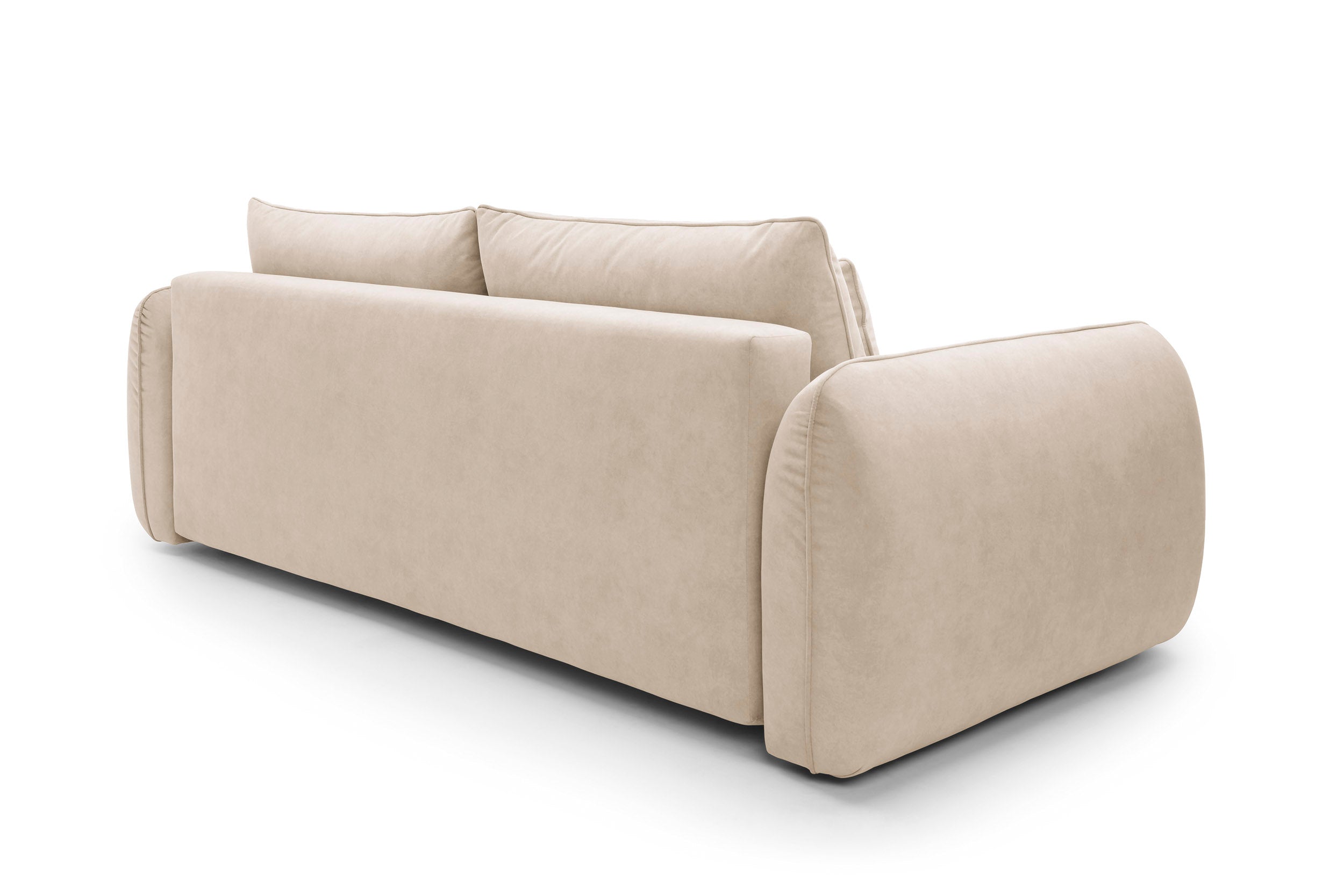 Designer Maloy Sofa  mit Schlaffunktion & Bettkasten in Samt