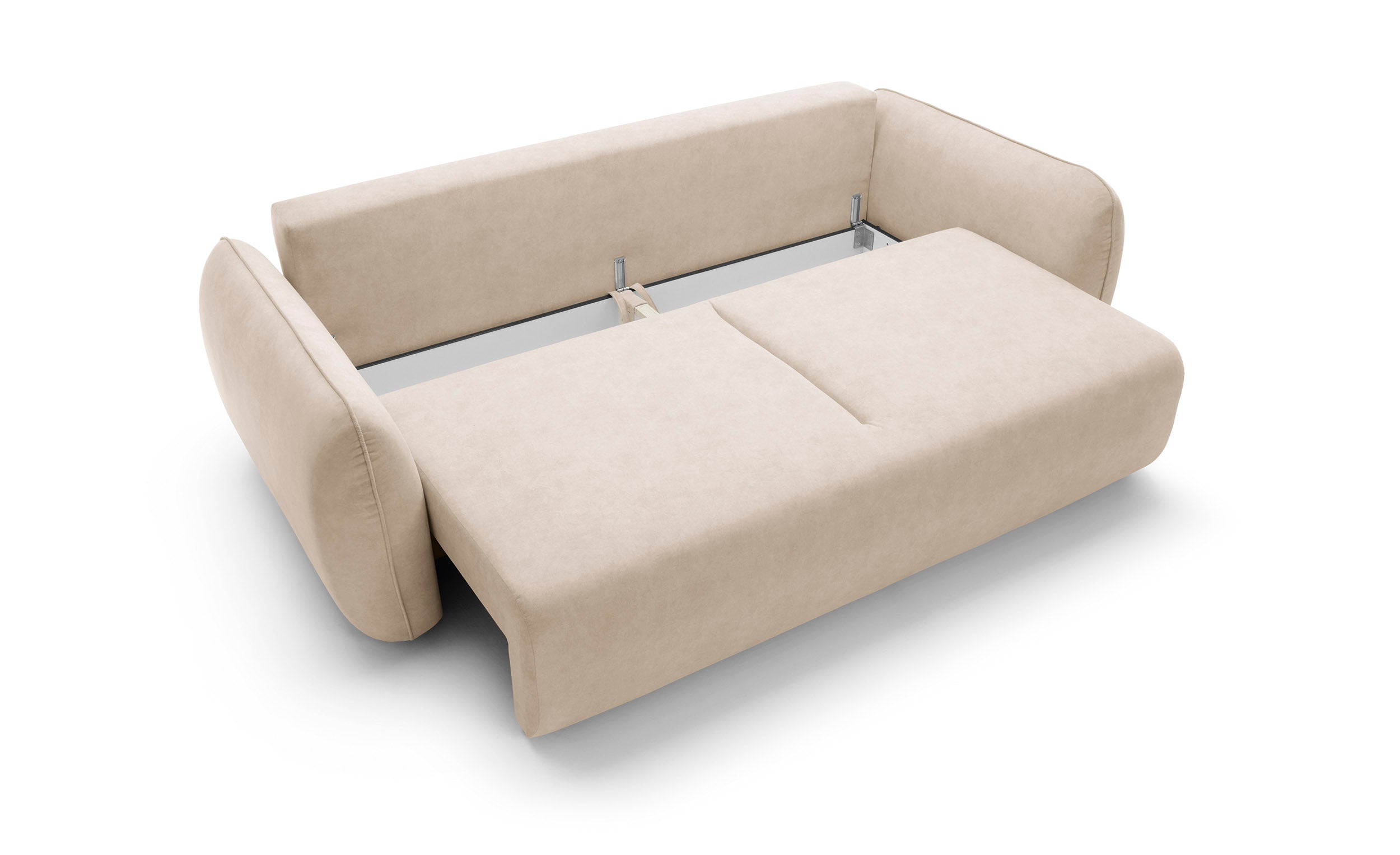 Designer Maloy Sofa  mit Schlaffunktion & Bettkasten in Samt
