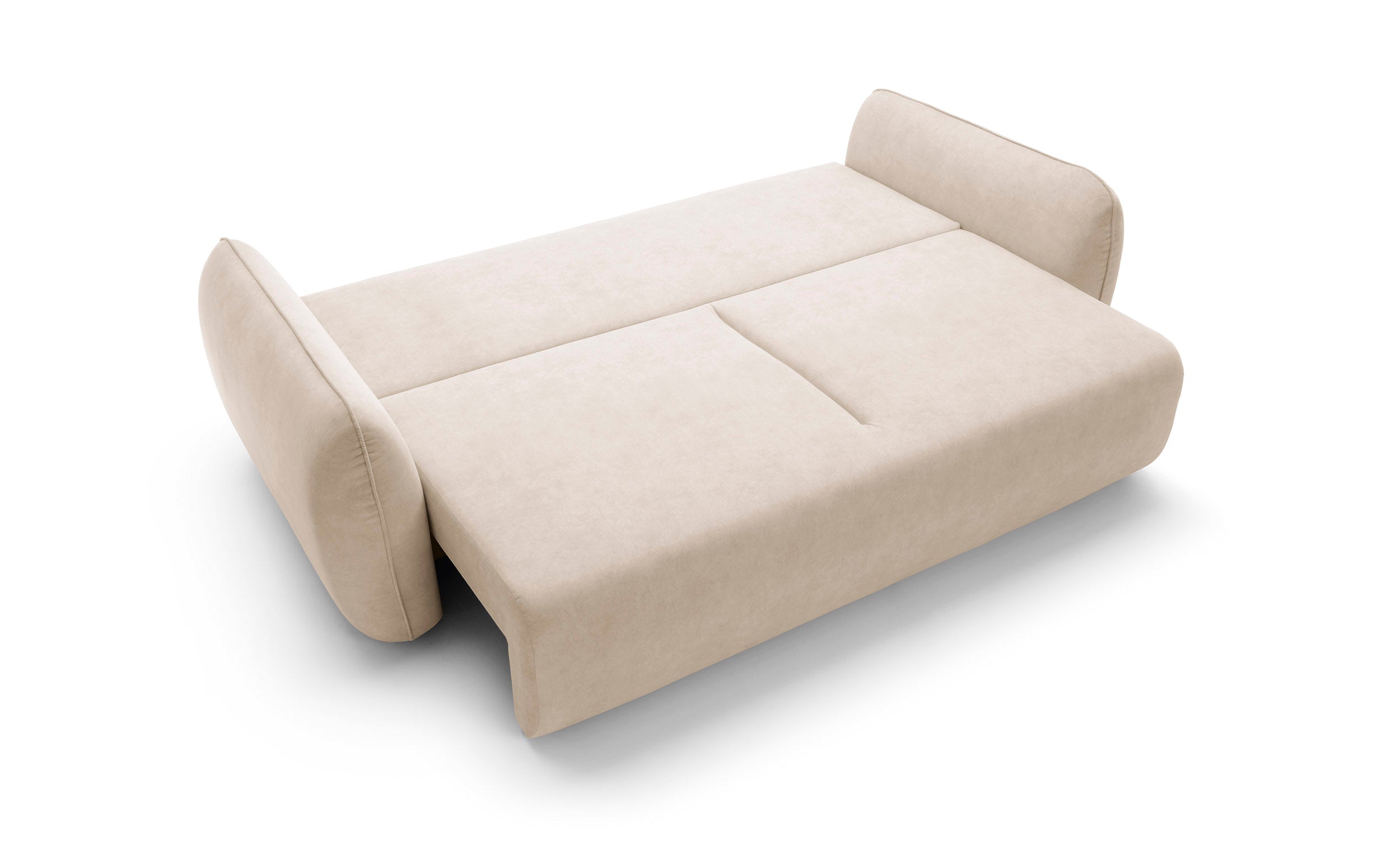 Designer Maloy Sofa  mit Schlaffunktion & Bettkasten in Samt