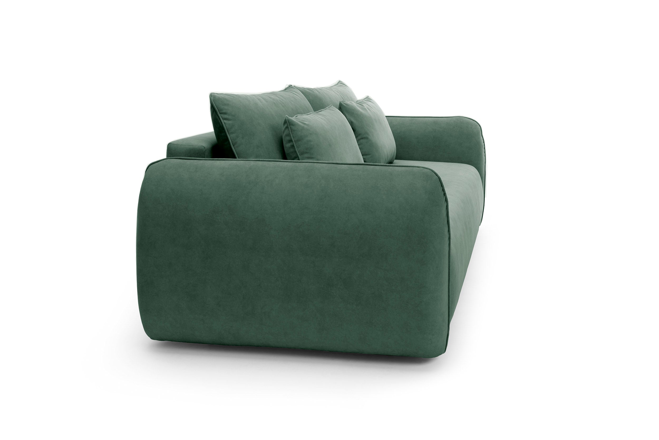 Designer Maloy Sofa  mit Schlaffunktion & Bettkasten in Samt