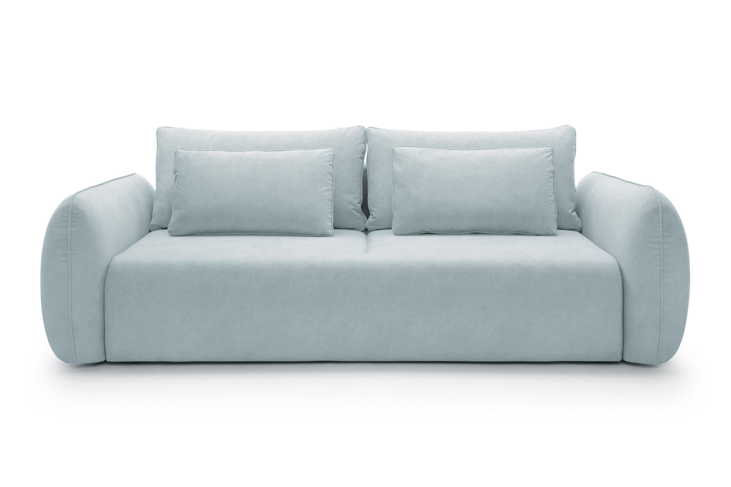 Designer Maloy Sofa  mit Schlaffunktion & Bettkasten in Samt