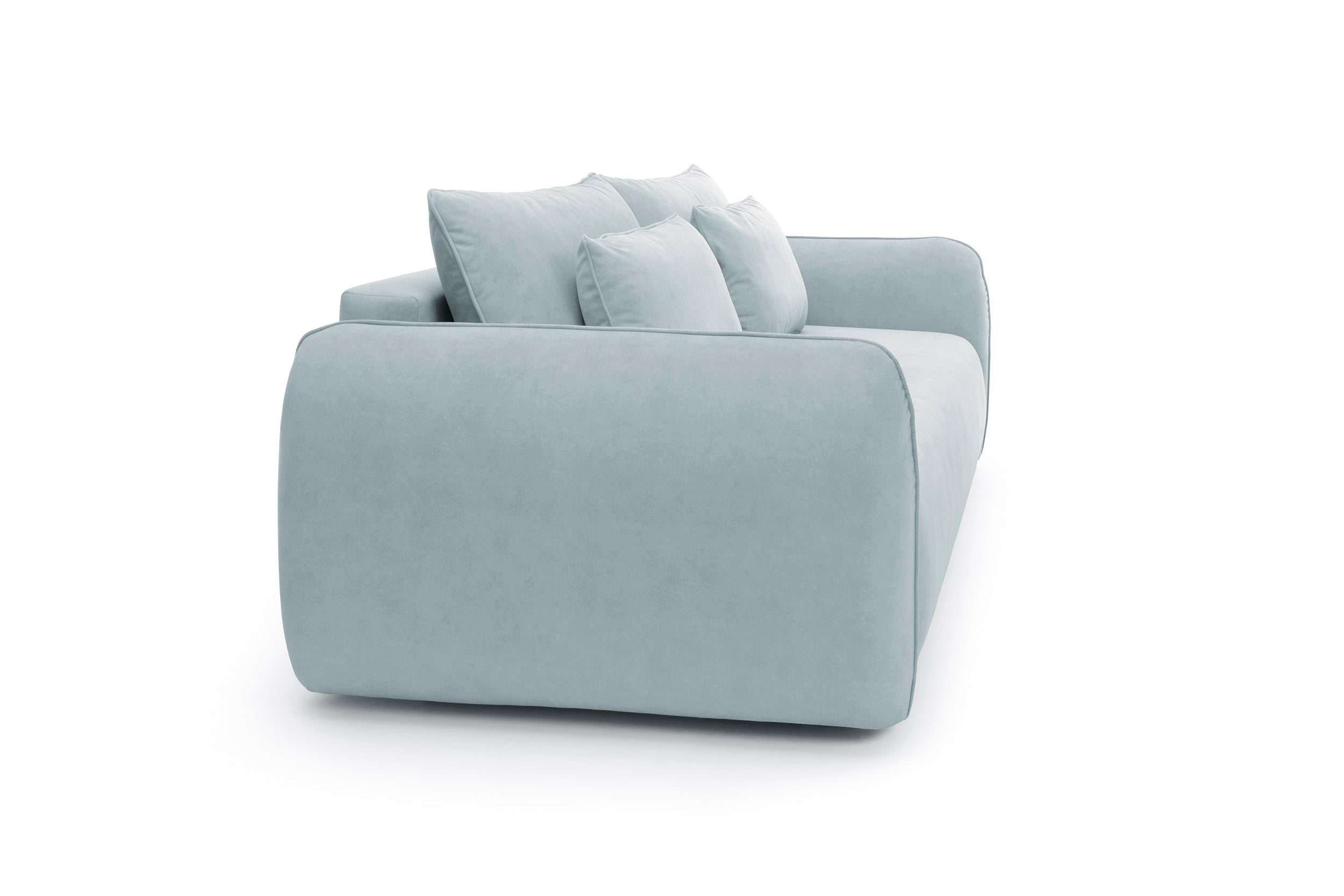 Designer Maloy Sofa  mit Schlaffunktion & Bettkasten in Samt