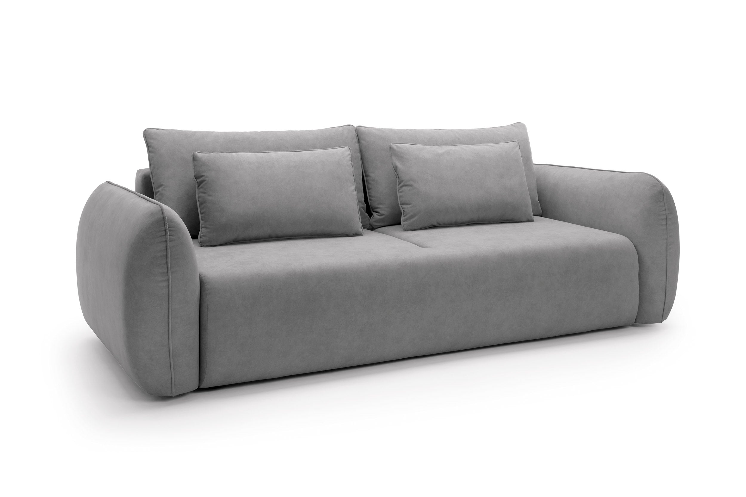 Designer Maloy Sofa  mit Schlaffunktion & Bettkasten in Samt