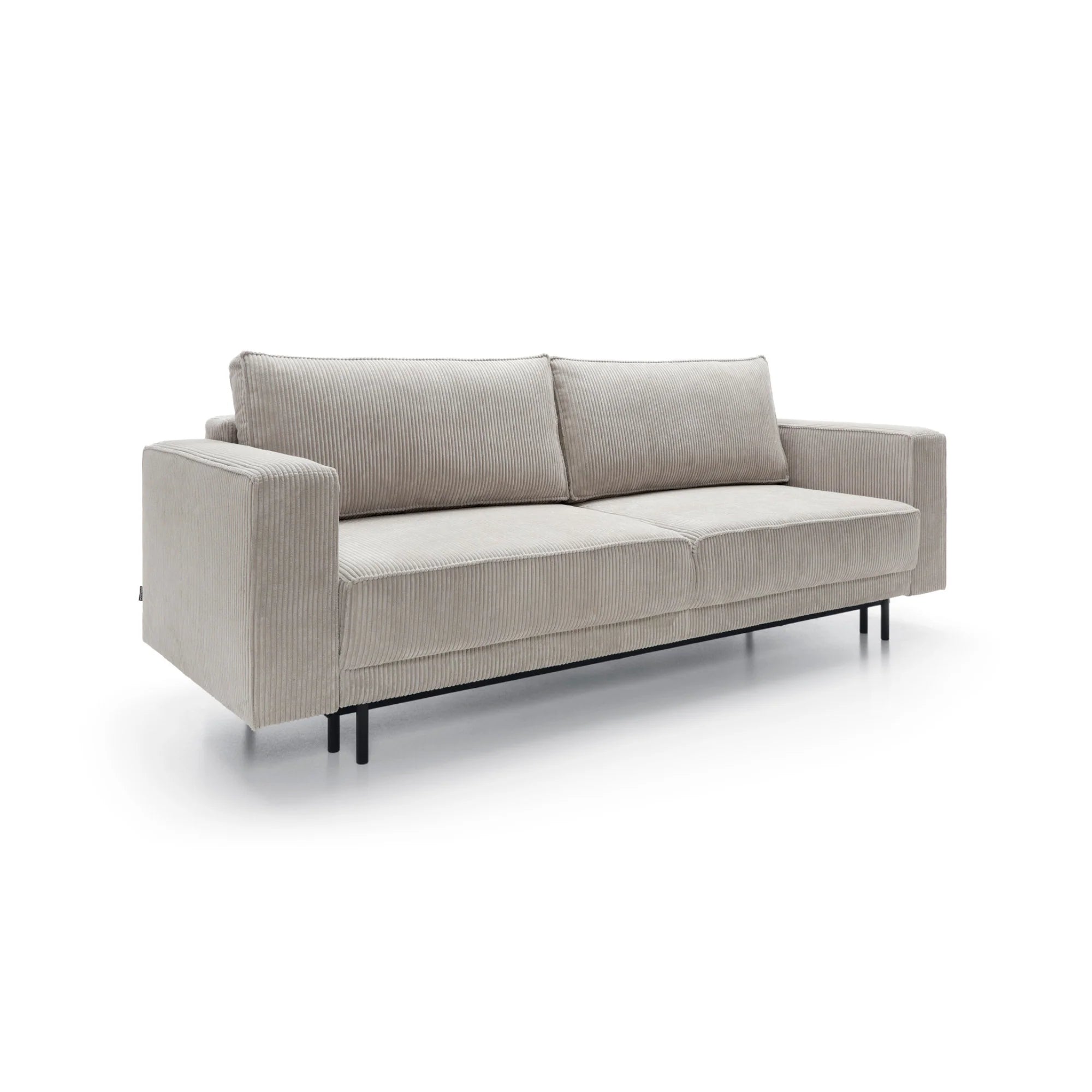 Designer Sofa Modo mit Schlaffunktion & Bettkasten in Cord
