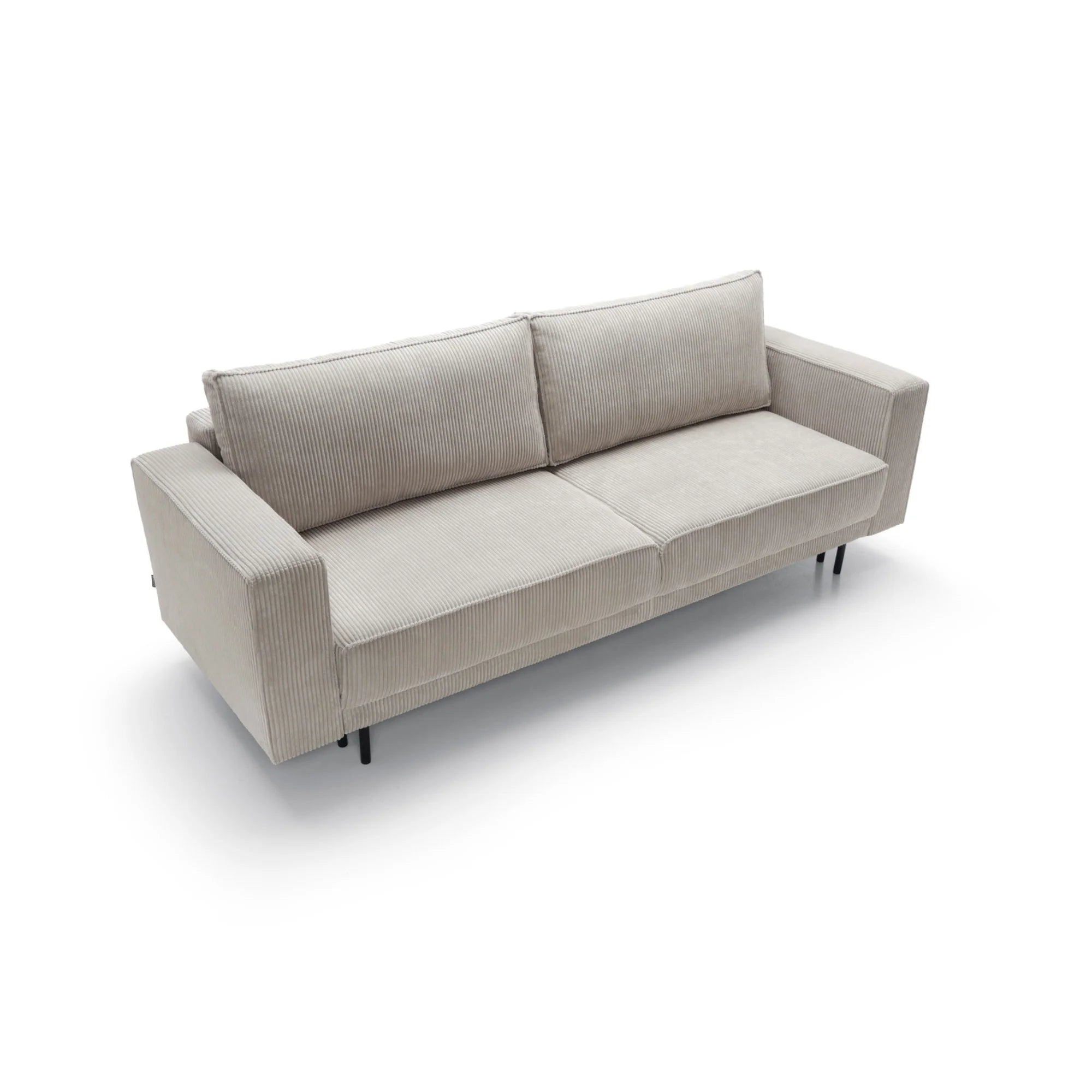 Designer Sofa Modo mit Schlaffunktion & Bettkasten in Cord
