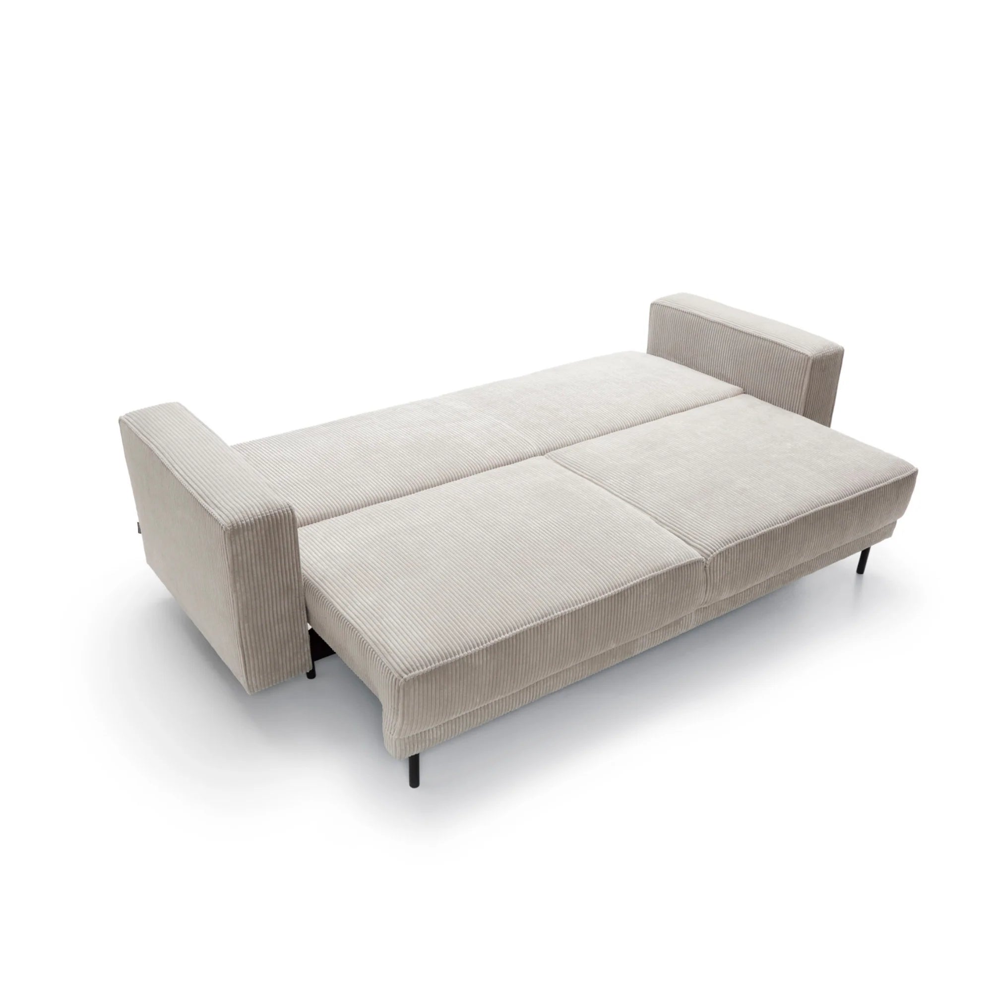 Designer Sofa Modo mit Schlaffunktion & Bettkasten in Cord