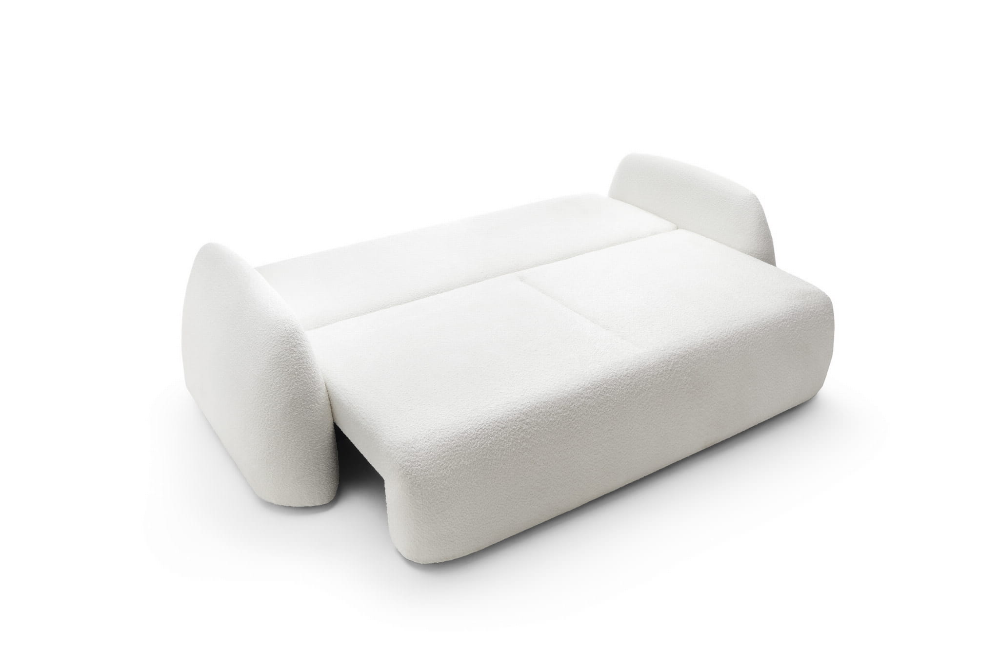 Designer Sofa Monsoon mit Schlaff- & Bettkasten in Bouclé