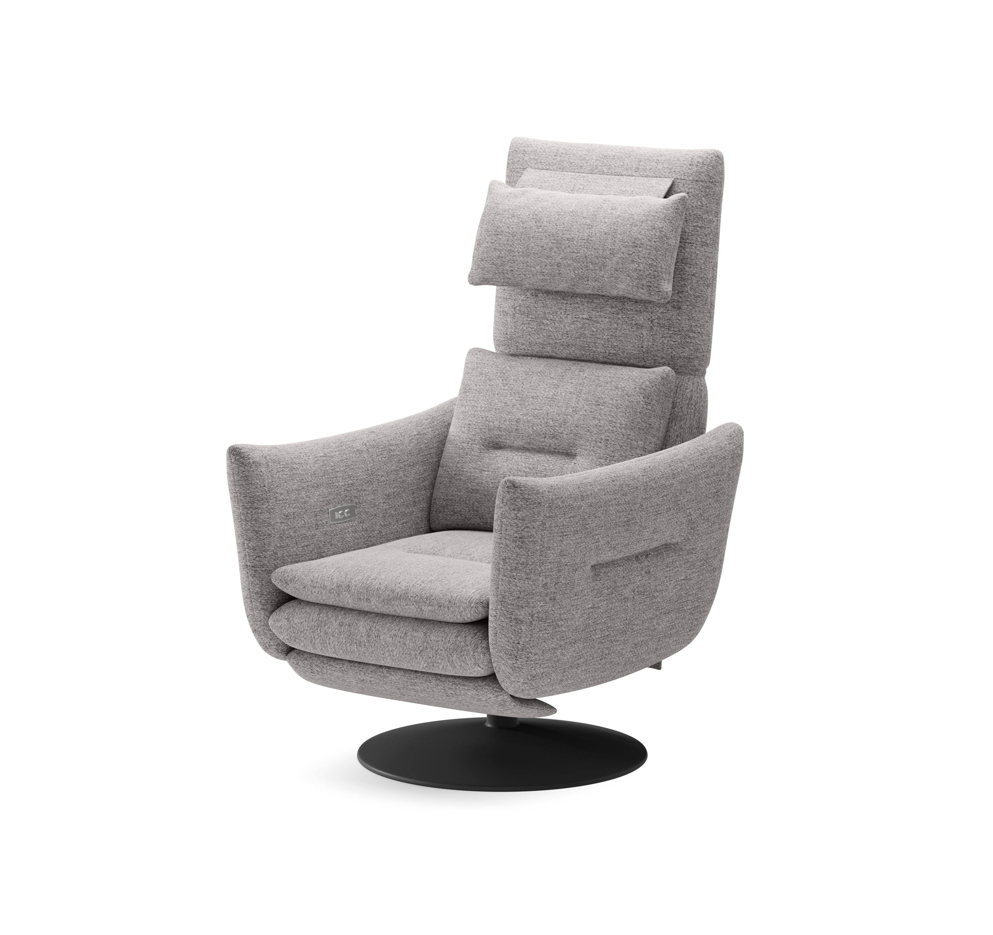 Designer Sessel Roy mit Relaxfunktion & Drehgestell