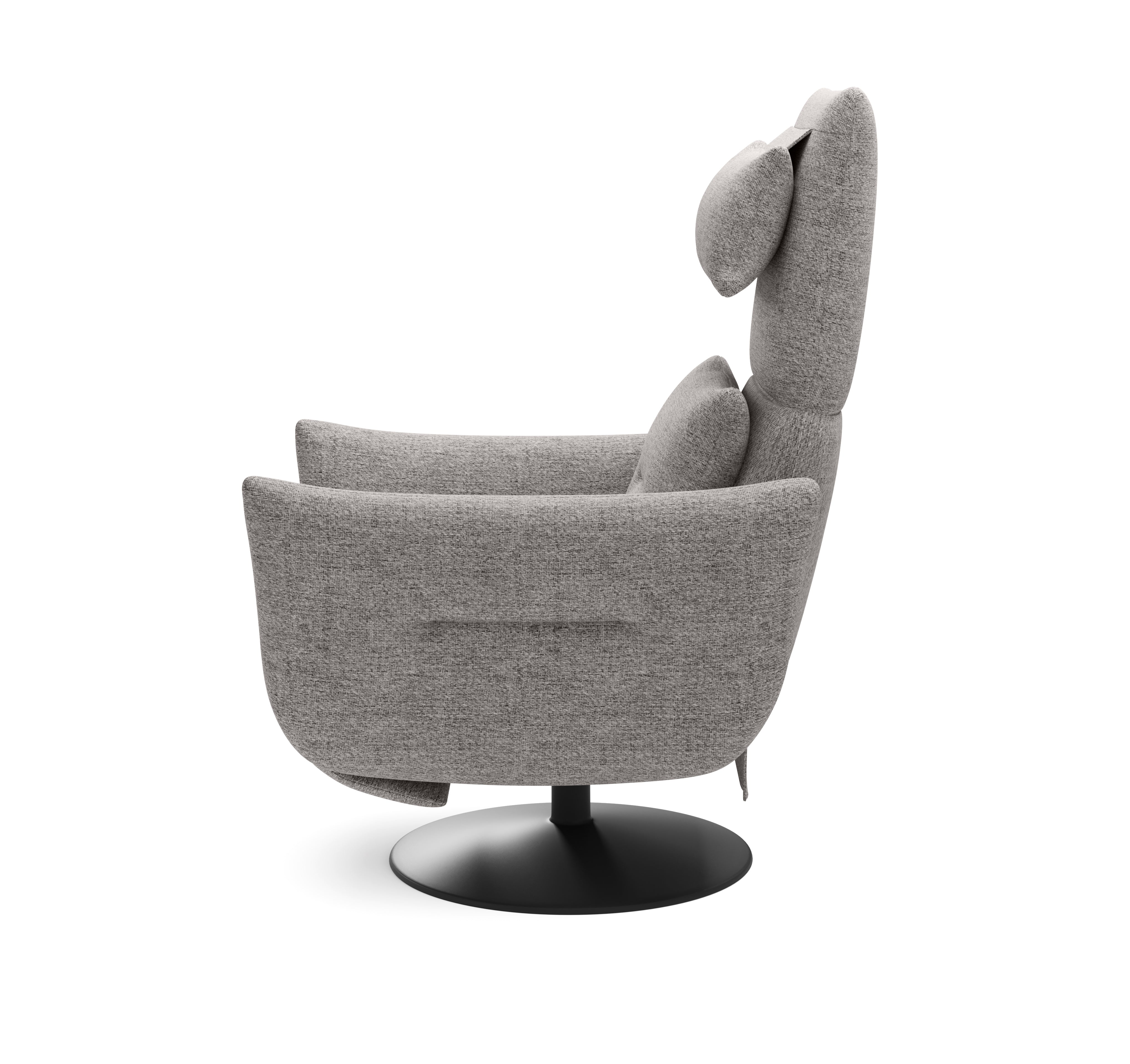 Designer Sessel Roy mit Relaxfunktion & Drehgestell