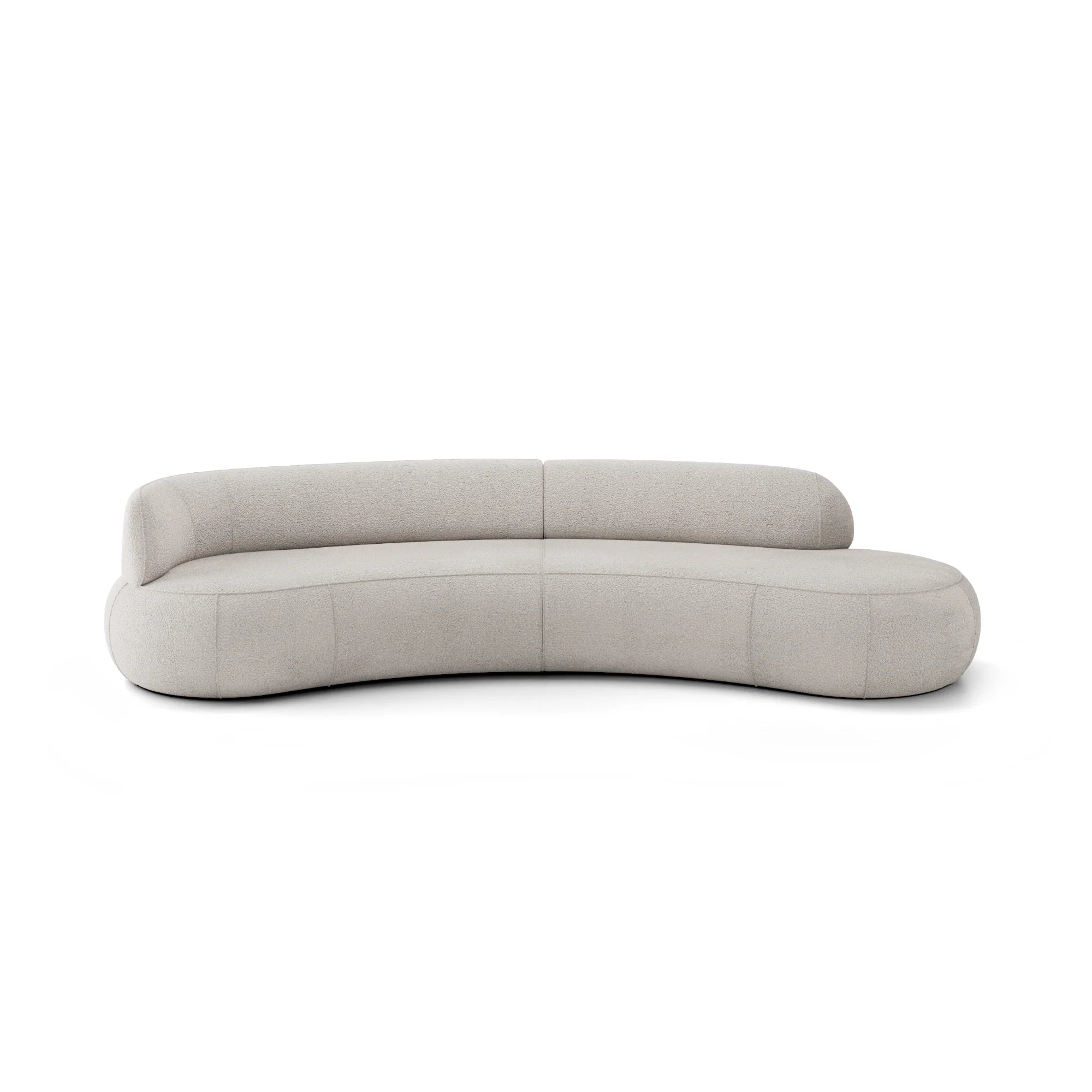 Designer Sofa Soul 4‑Sitzer modular in Bouclé