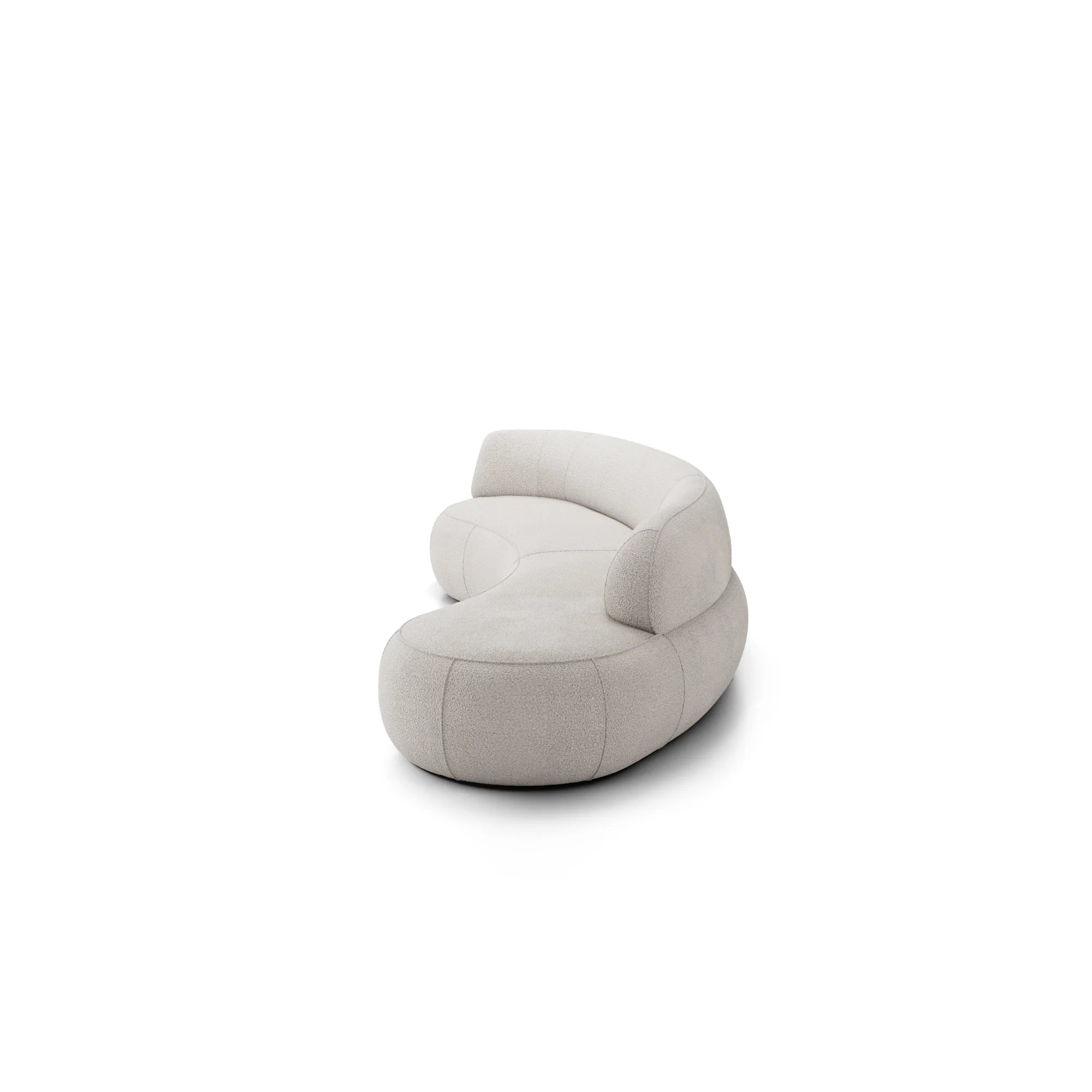 Designer Sofa Soul 4‑Sitzer modular in Bouclé