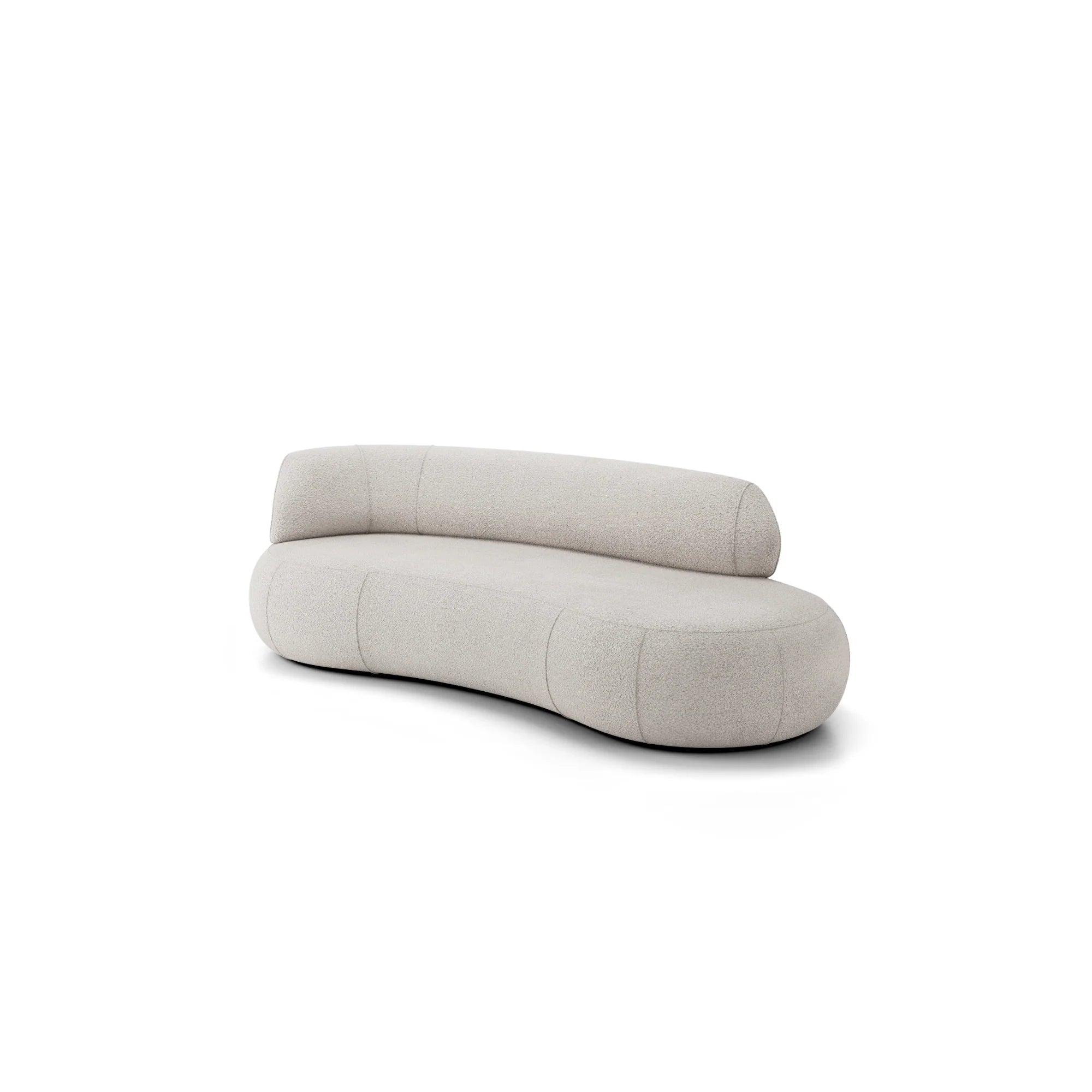 Designer Sofa Soul 3‑Sitzer in Bouclé