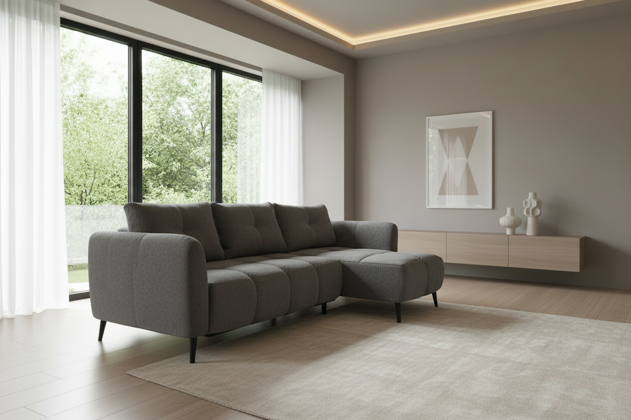 Apollo Sofa Anthrazit Schräg