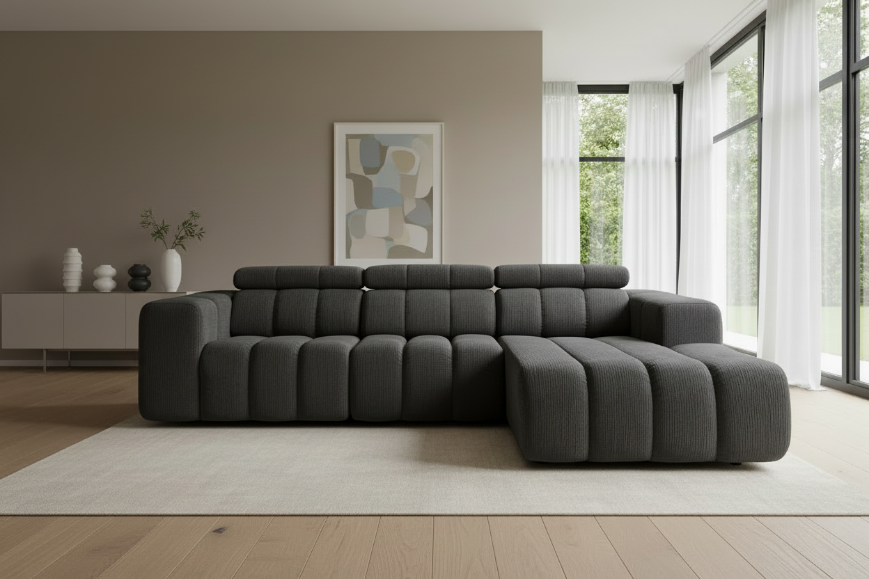 Berlin Ecksofa Dunkelgrau - Bild 2