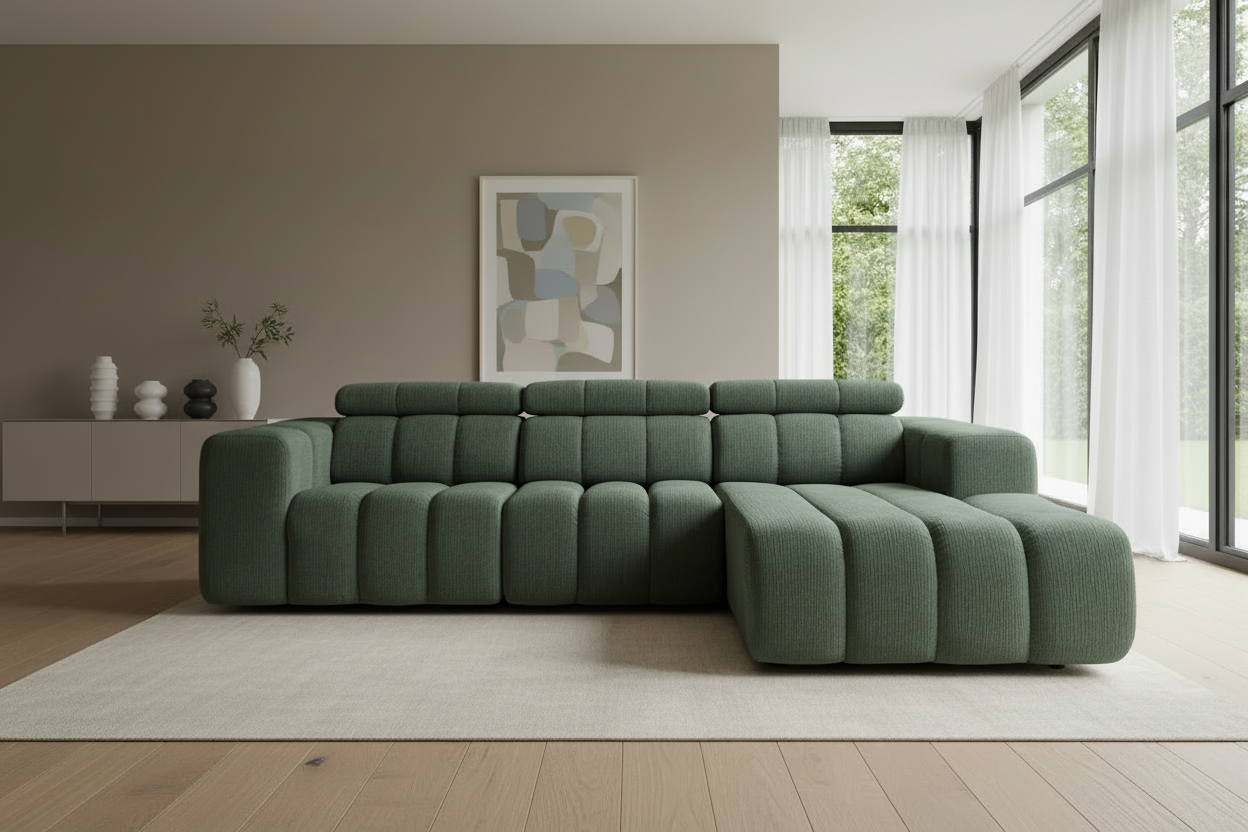Berlin Ecksofa Sage Green - Bild 