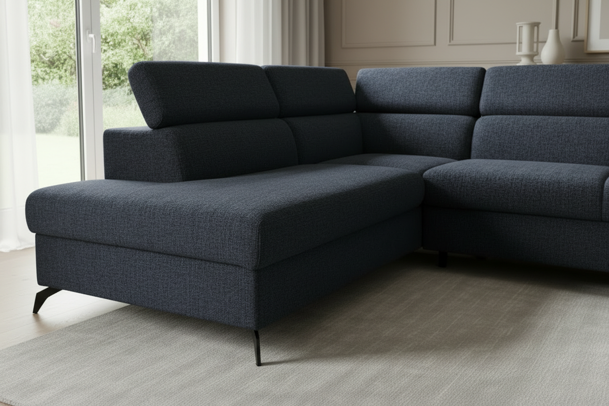 Blaues Sofa Nahaufnahme