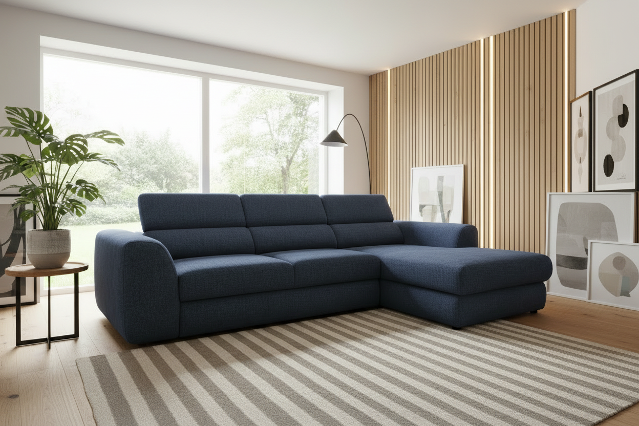 Bluvel I Blau Schrägansicht