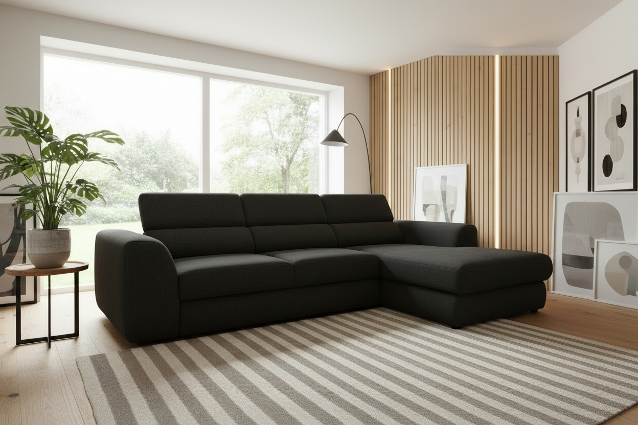 Bluvel I Schwarz Schrägansicht