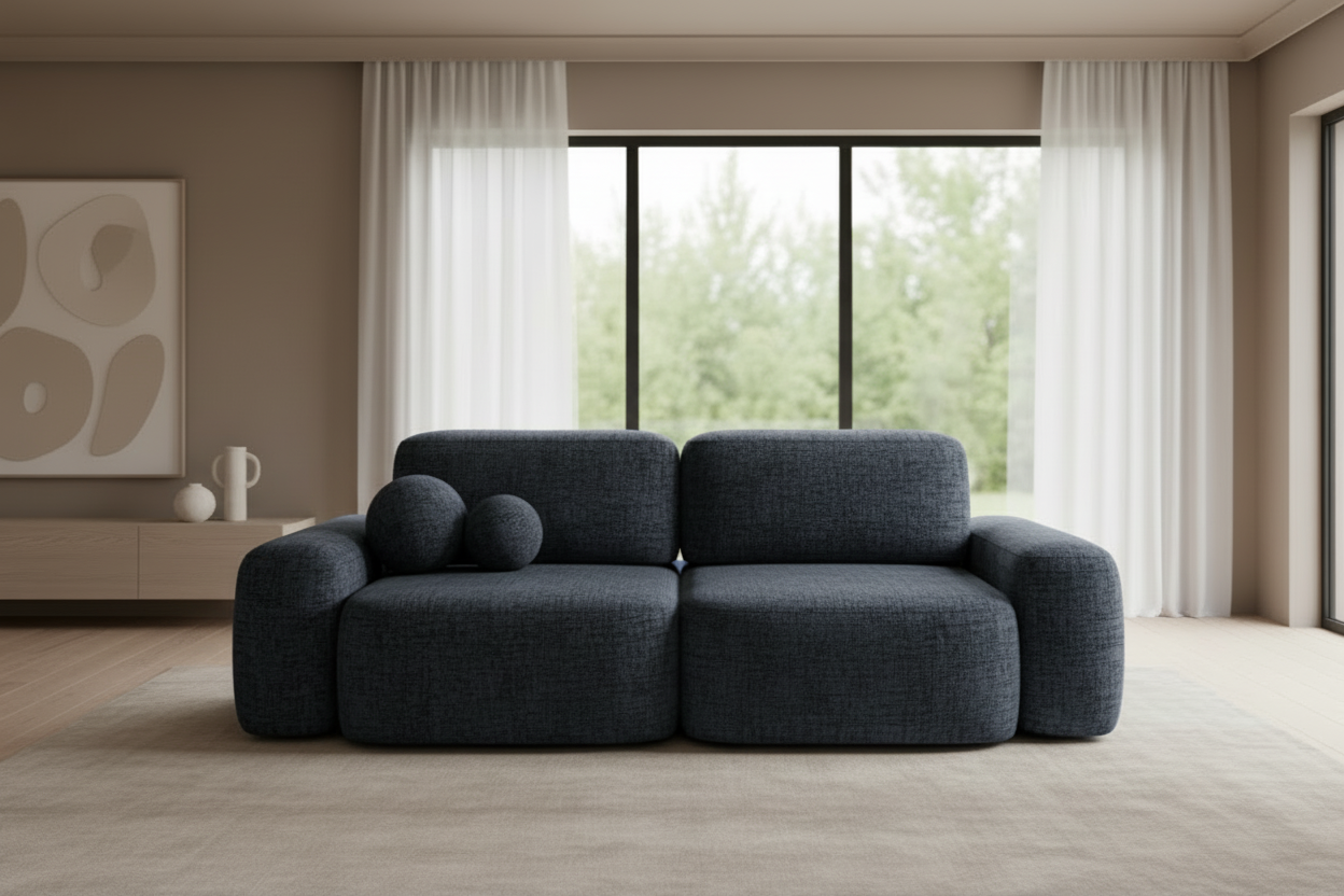 Bold Sofa in Cremona Blue