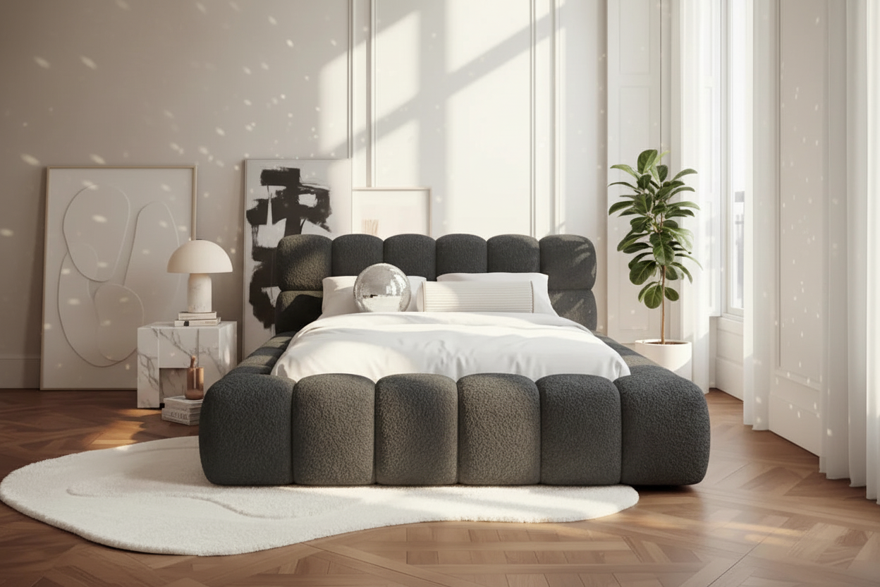 Boston Bett Anthrazit