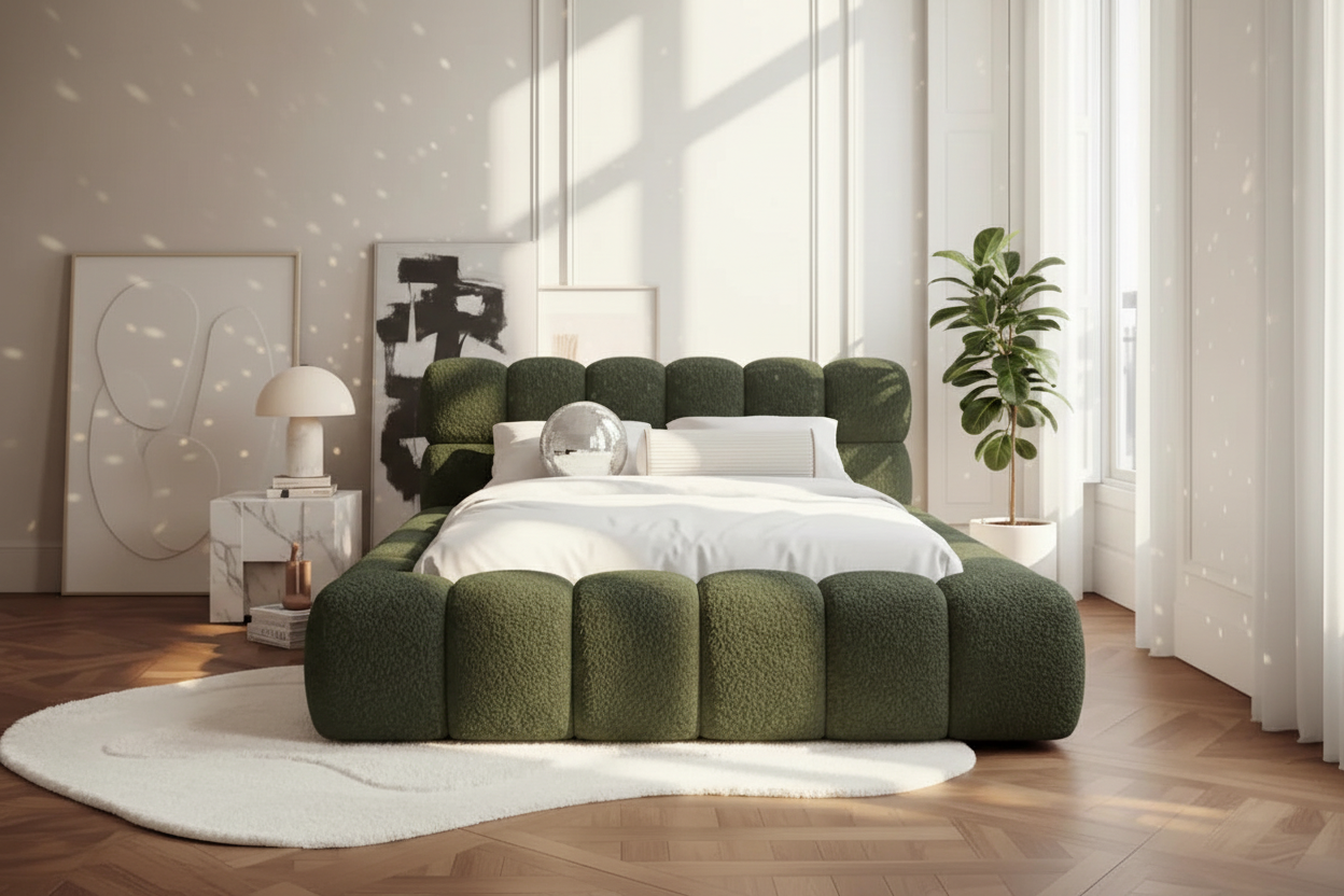 Boston Bett Olivgrün