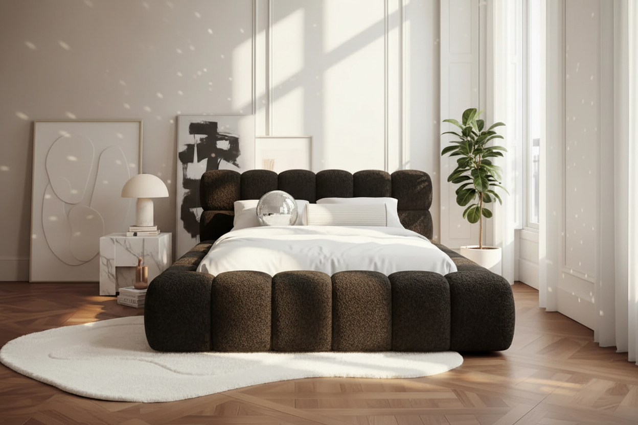 Boston Bett Schwarzbraun