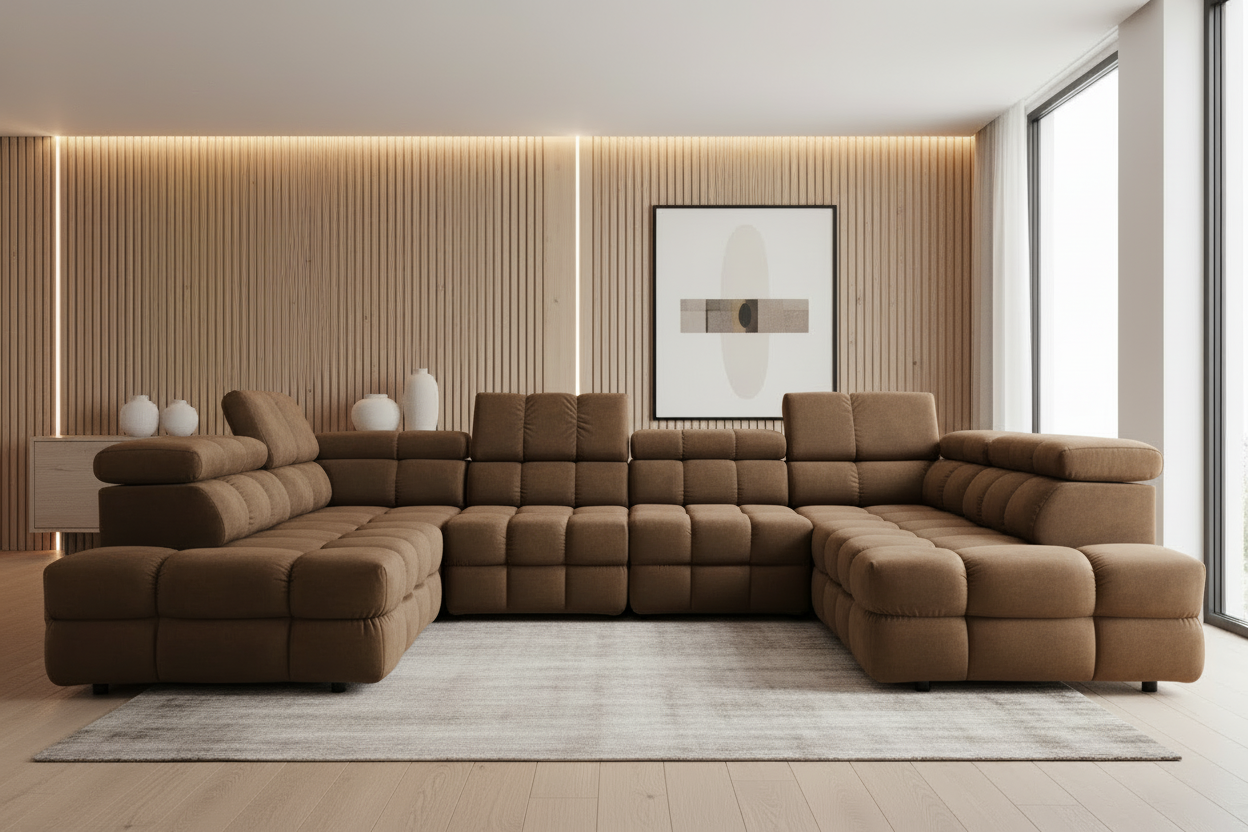 Buffalo Wohnlandschaft Braun Front