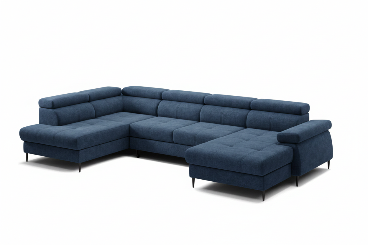 Córdoba III Wohnlandschaft Dunkelblau Schräg