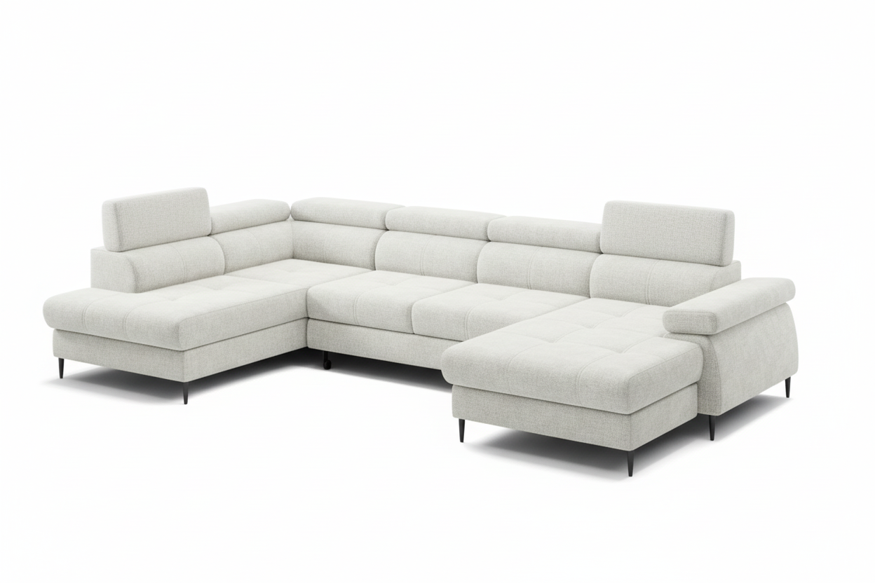 Córdoba III Wohnlandschaft Weiß Schräg