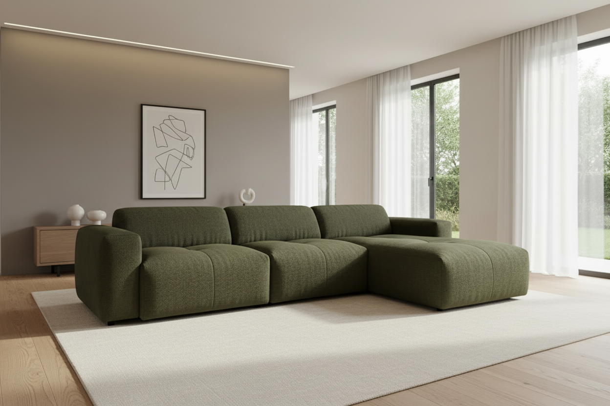 Calm Schrägansicht Olivgrün