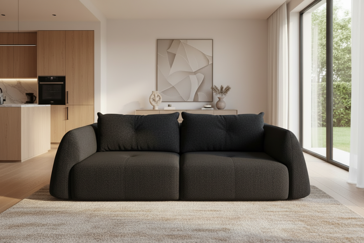 Camira Sofa in Neve Black