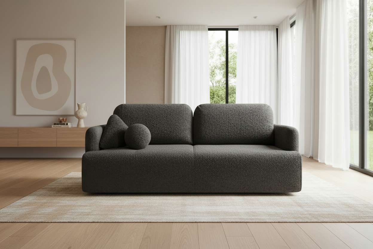 Cloud Sofa in Anthrazit Bouclé