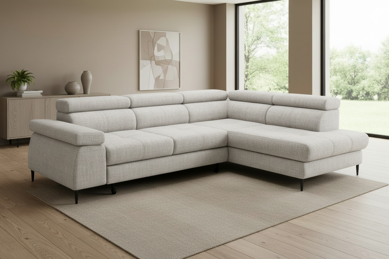 Cordoba II Hellgrau - 45° Schrägansicht