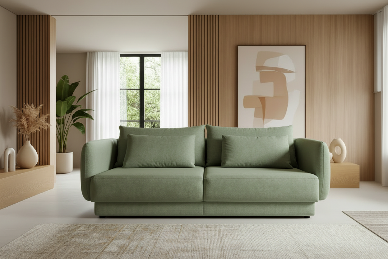 Everest Schlafsofa in Mossa 36 Sage Green