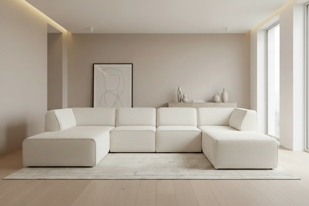 Hugg Modular Eis Weiß Schrägansicht