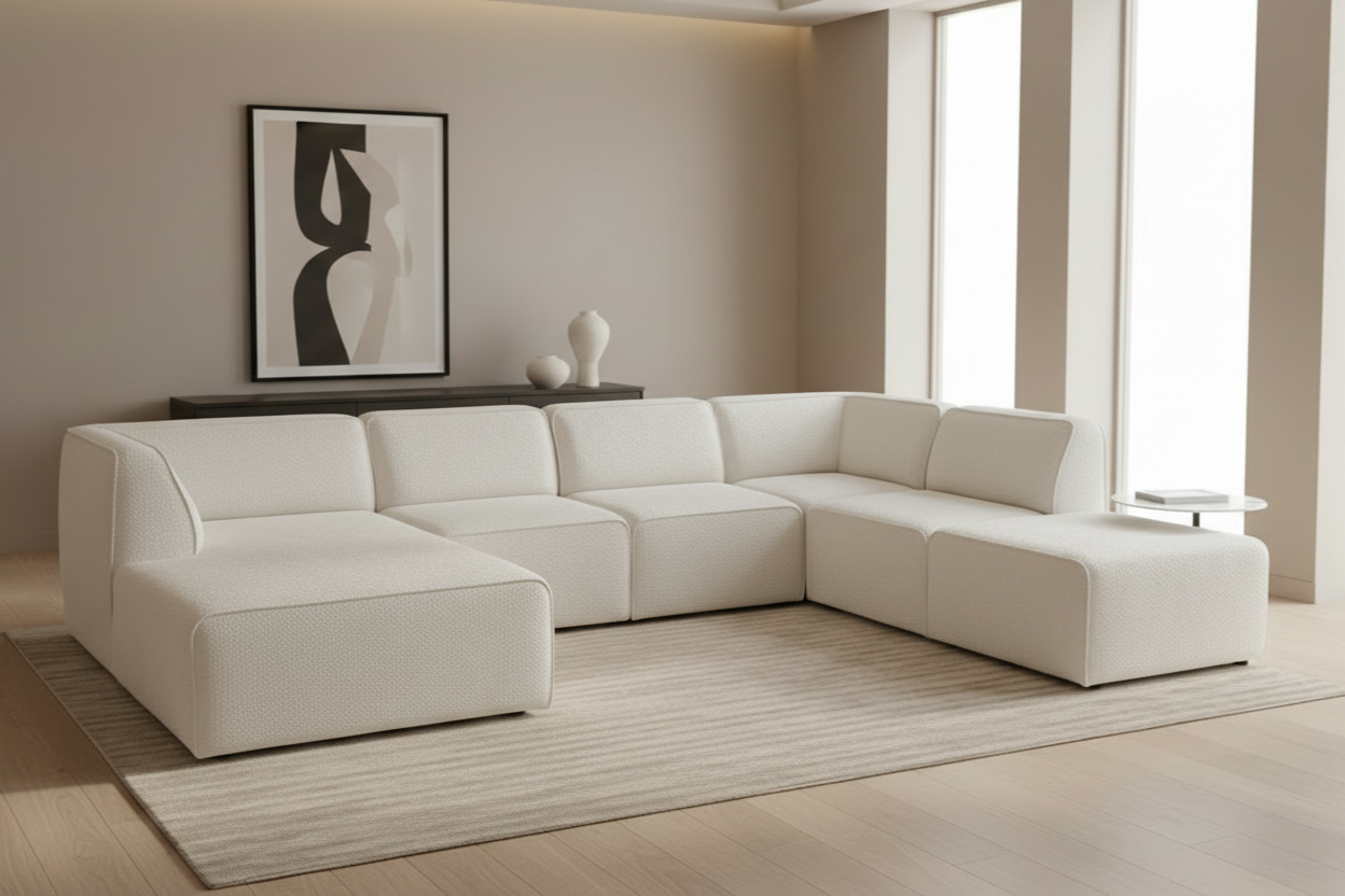 Hugg Modular Eis Weiß Schrägansicht