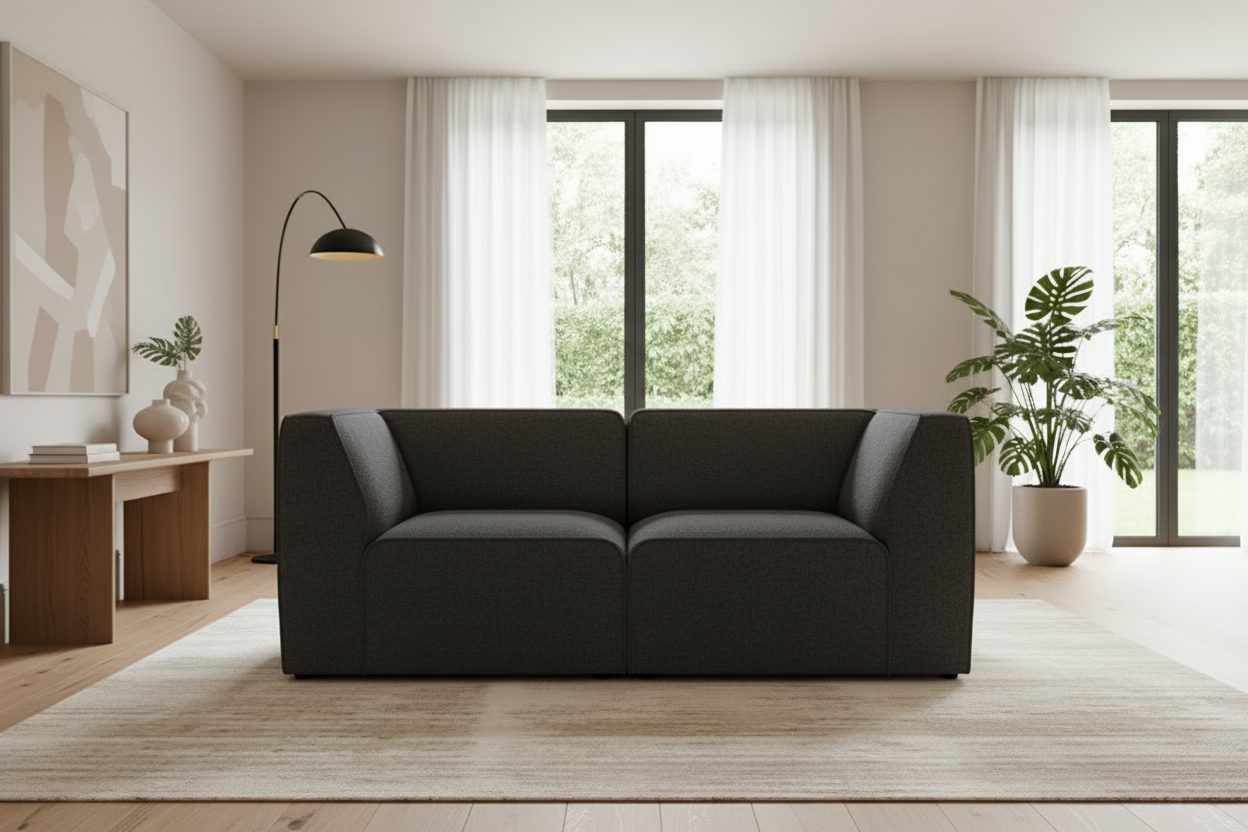 Hugg Sofa in Abriamo 08 Bouclé