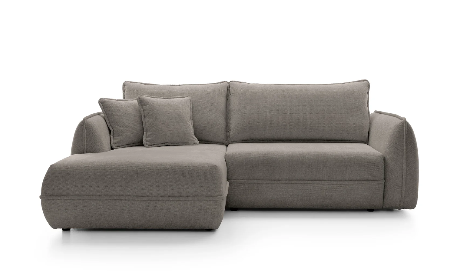 Designer Ecksofa Moho mit Schlaf- und Klappfunktion in Stoff