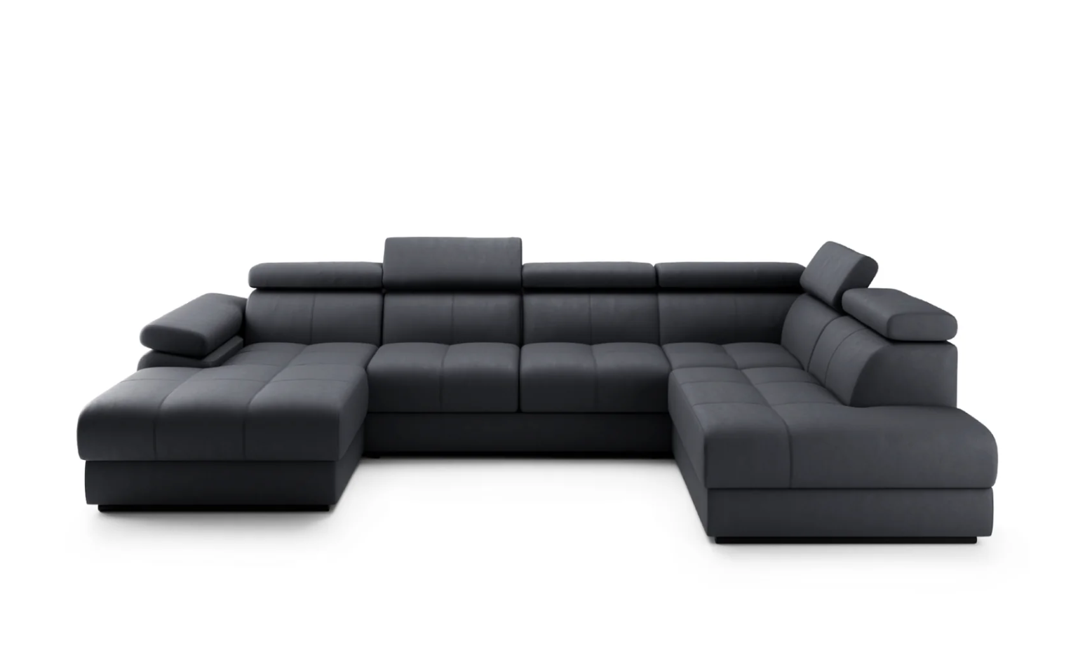 Designer Ecksofa Lizbona III mit Schlaffunktion & Bettkasten in Samt