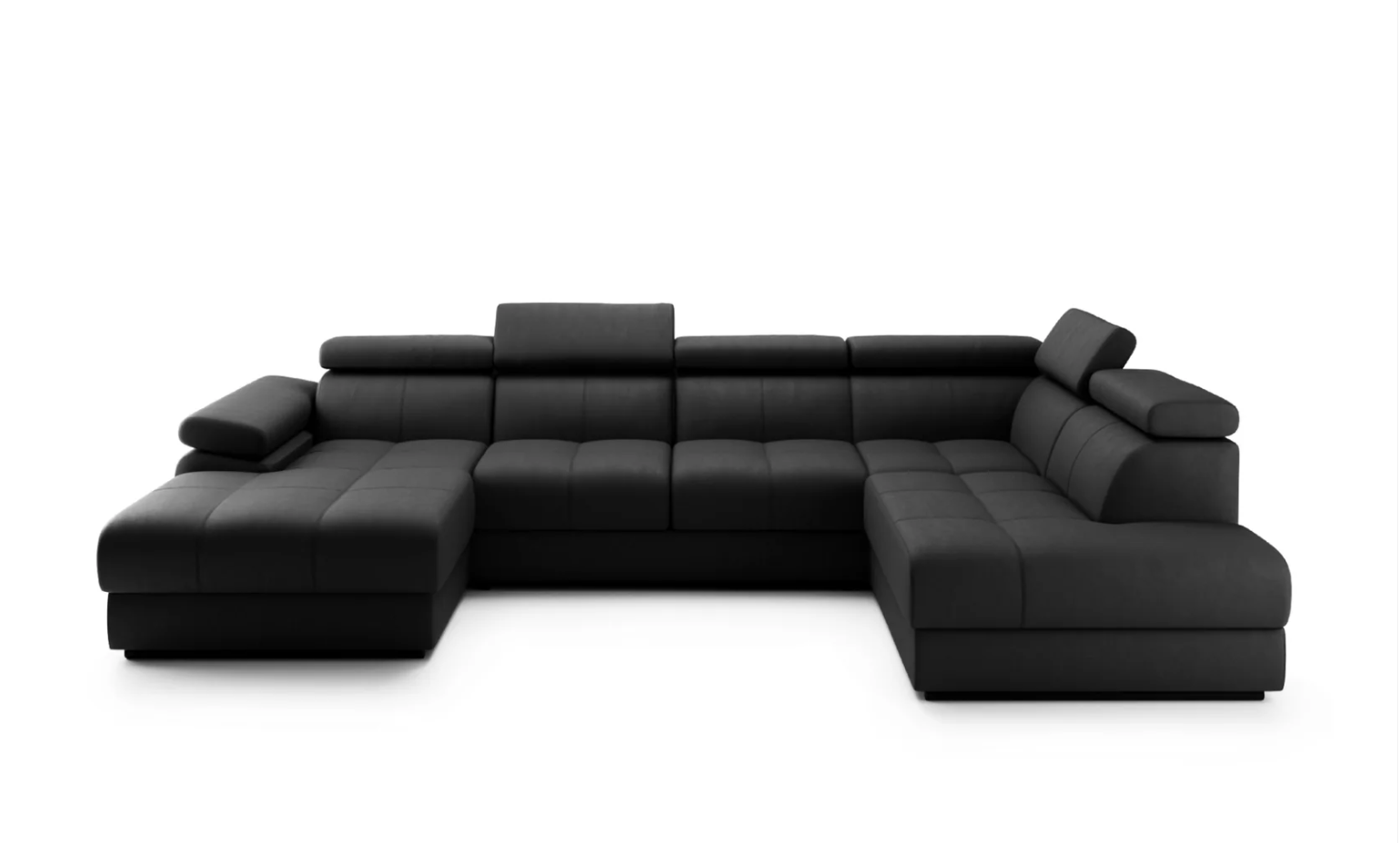 Designer Ecksofa Lizbona III mit Schlaffunktion & Bettkasten in Samt