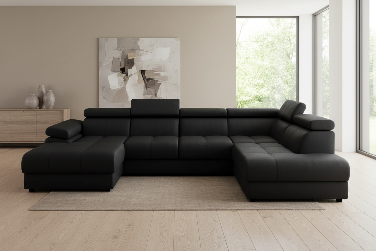 Lizbona III Schwarz - Frontalansicht