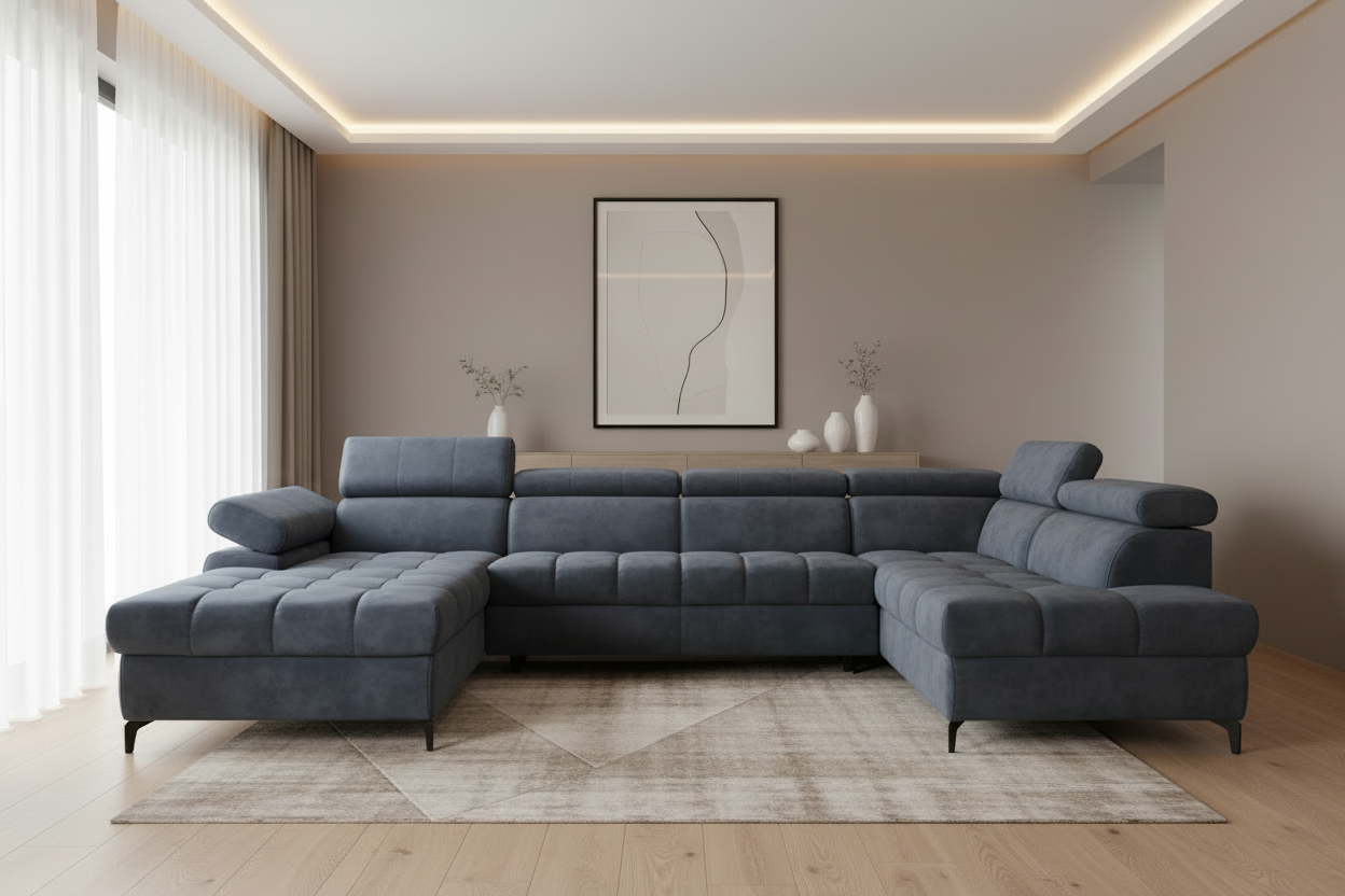 Lugano III Ecksofa in Castel 79