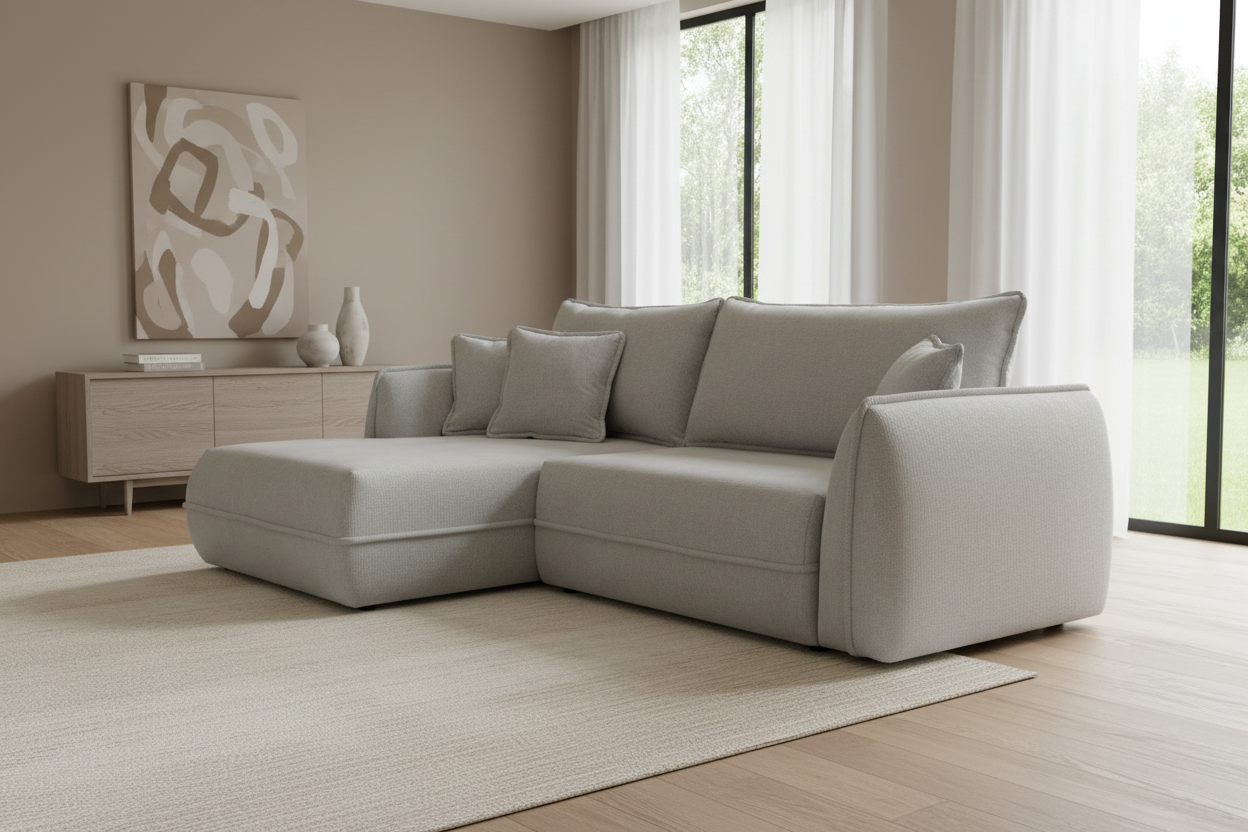 Moho Hellgrau - Schrägansicht