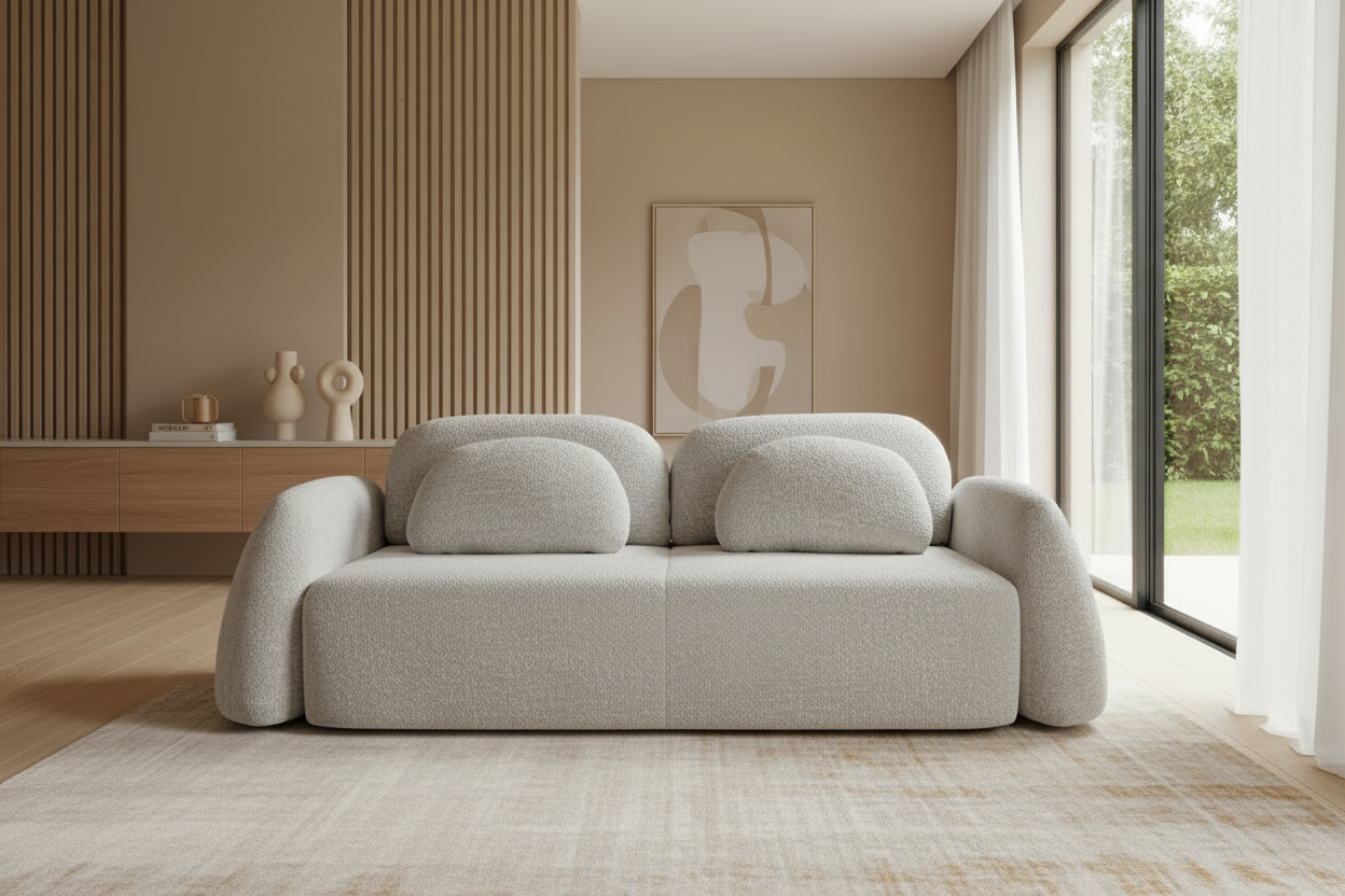 Monsoon Sofa in Hellgrau Abriamo