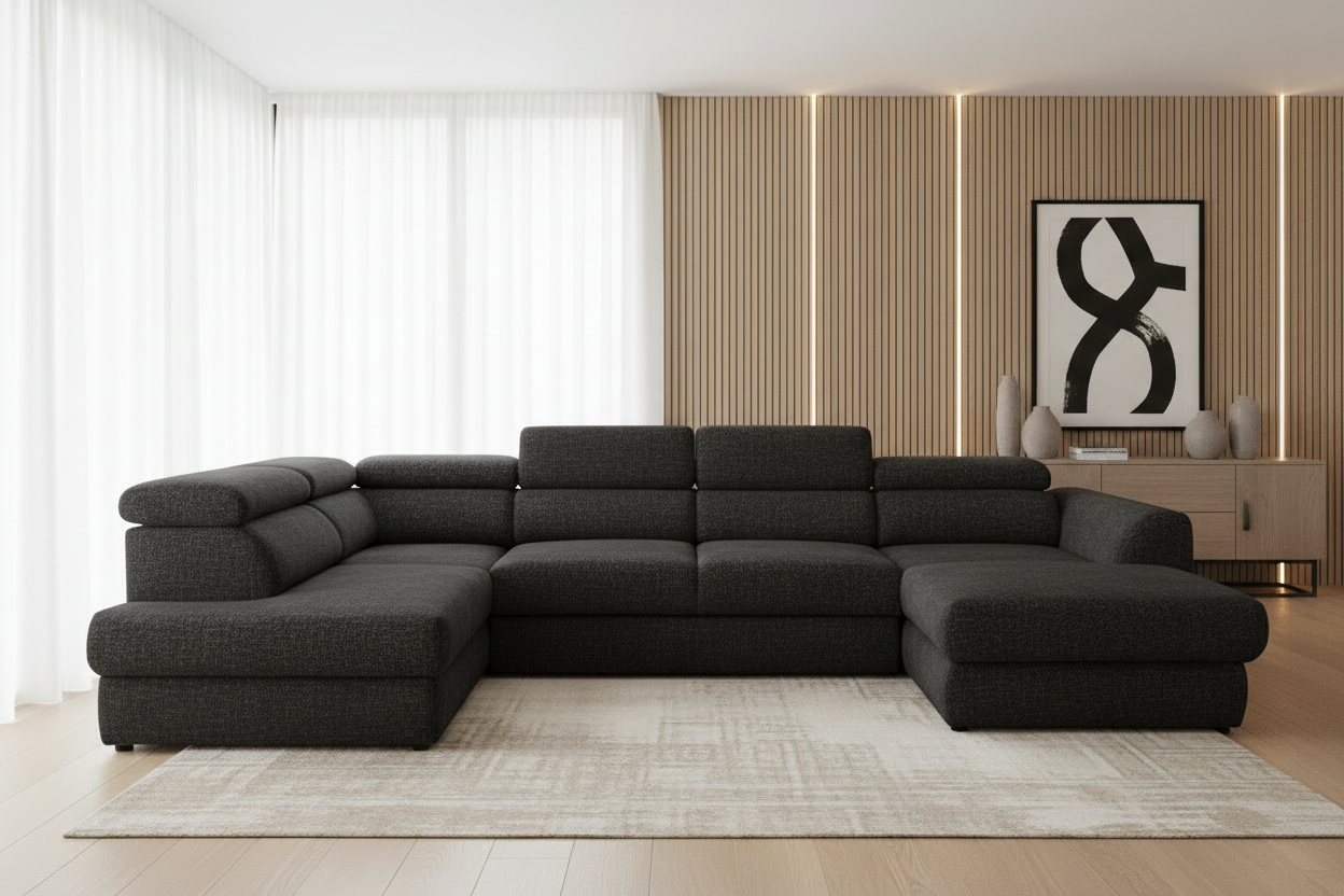 Sofa in Schwarz