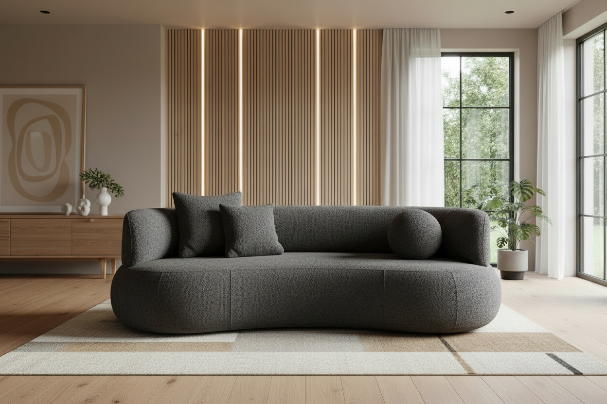 Soul Two Arm Sofa in Abriamo Dark